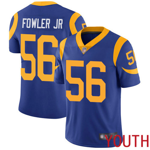 Los Angeles Rams Limited Royal Blue Youth Dante Fowler Jr Alternate Jersey NFL Football #56 Vapor Untouchable->youth nfl jersey->Youth Jersey